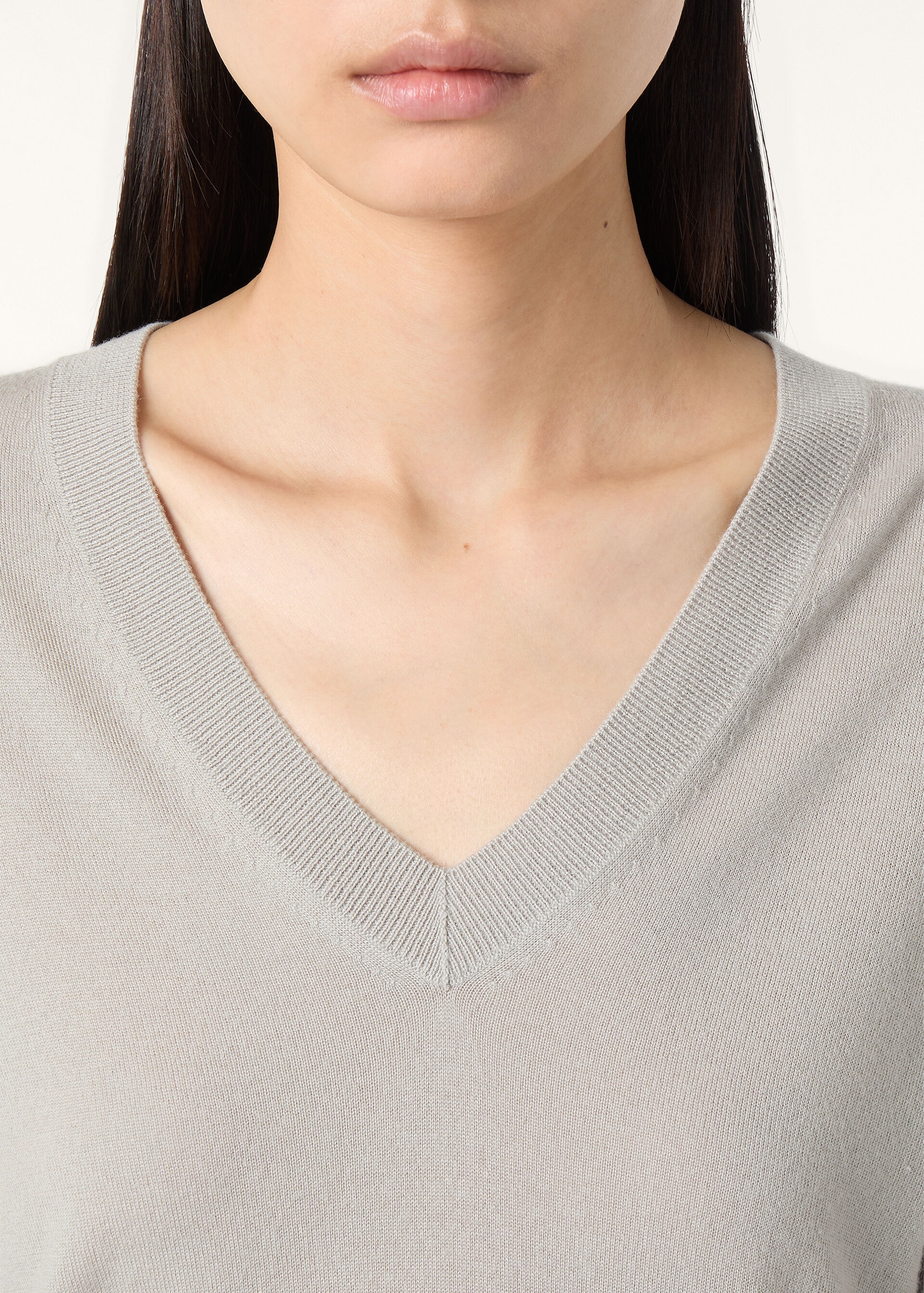 NEO PIUMA V NECK SWEATER CASHMERE GG 18