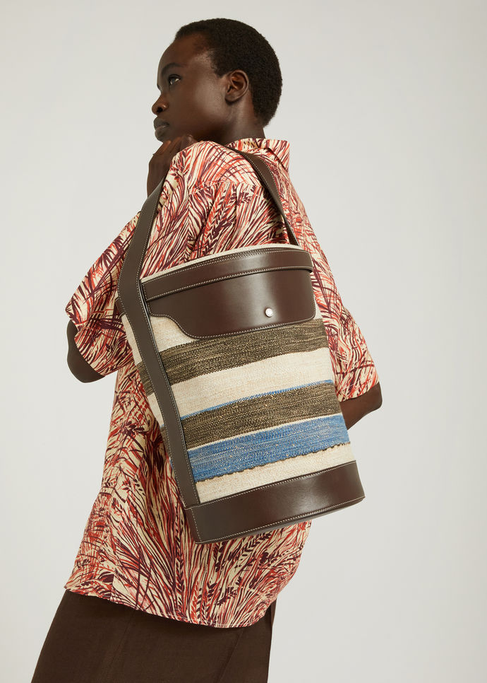 Daydream Bucket Bag-Cotton, Linen