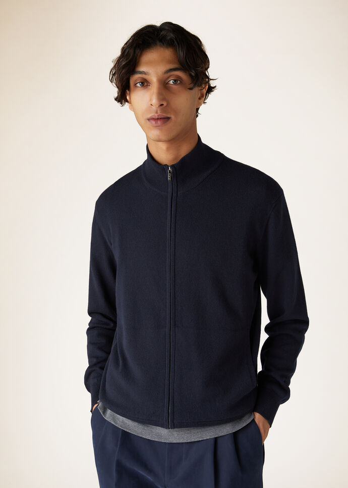 Classic Zip-Up Bomber Jacket | Loro Piana