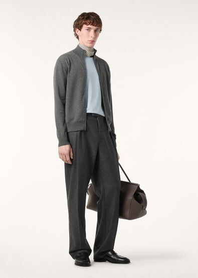 CLASSIC BABY CASHMERE BOMBER SWEATER ZIP GG 12