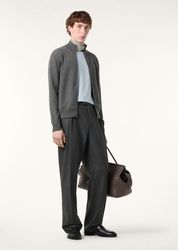 CLASSIC BABY CASHMERE BOMBER SWEATER ZIP GG 12_FAM9318_M006_1