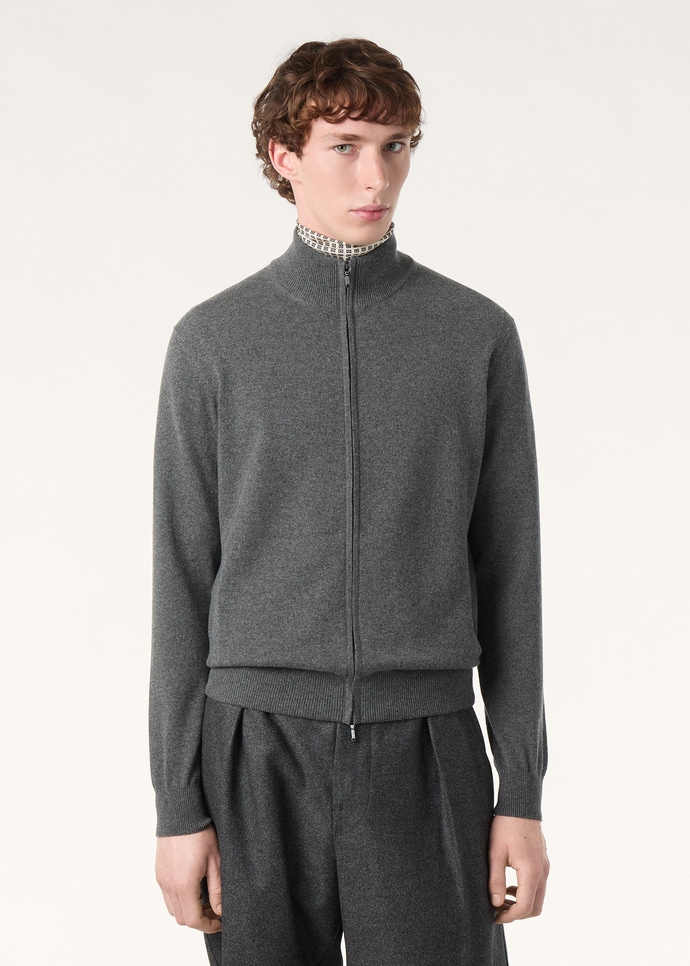 CLASSIC BABY CASHMERE BOMBER SWEATER ZIP GG 12_FAM9318_M006_3