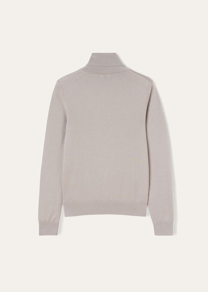 Neo Piuma Turtleneck Cashmere Azure Gray/Denim Blue | Loro