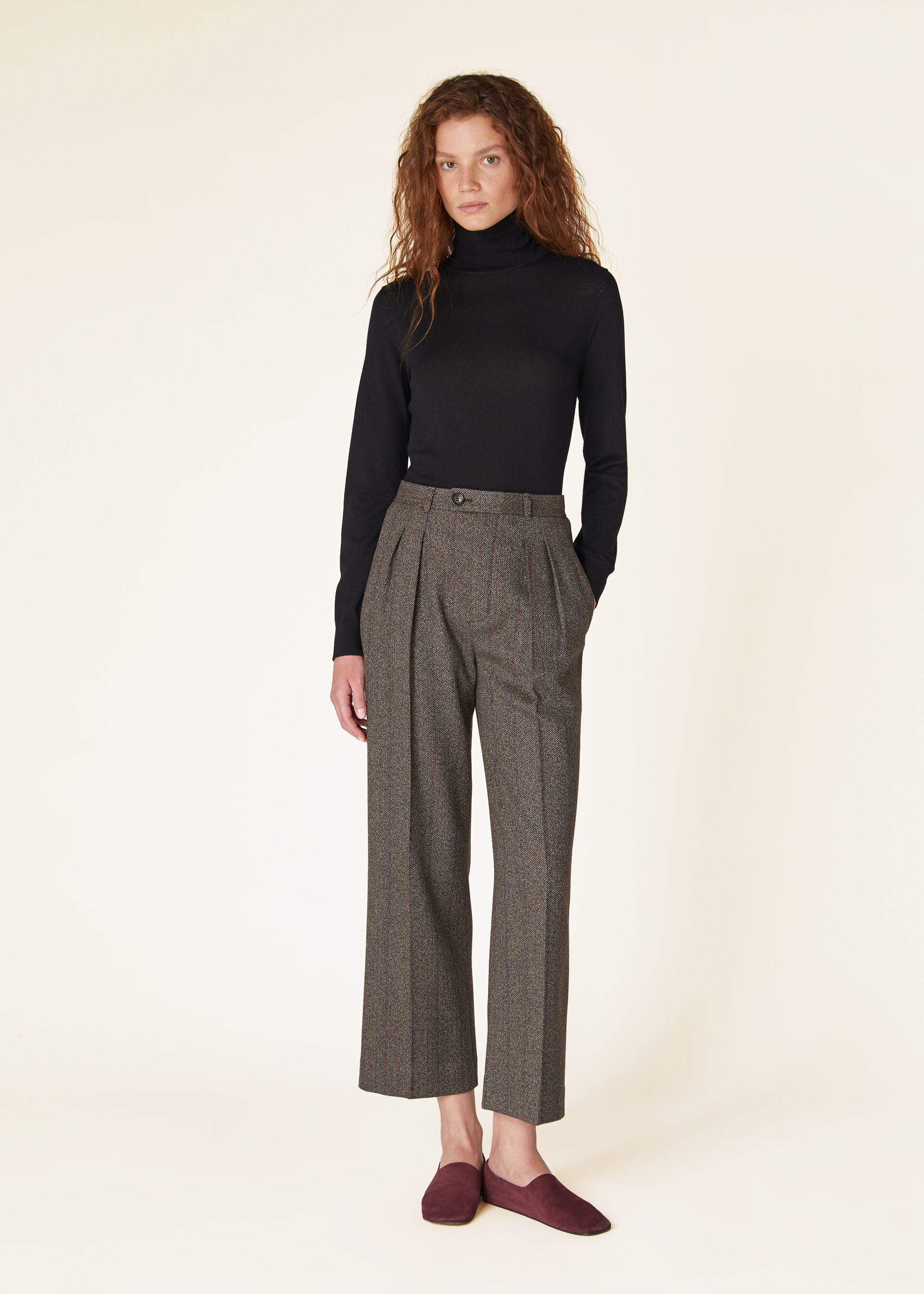 Neo Piuma Turtleneck Cashmere Black Loro Piana