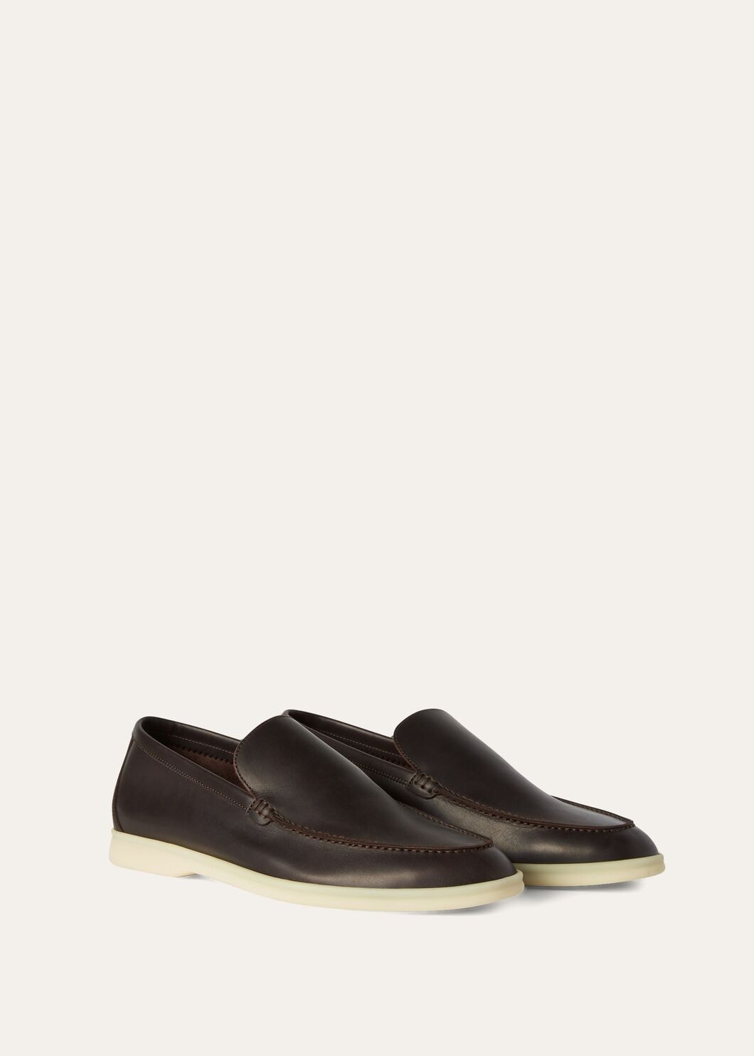 Loro Piana Men Summer Walk Size US 11.5 44.5 Light Brown