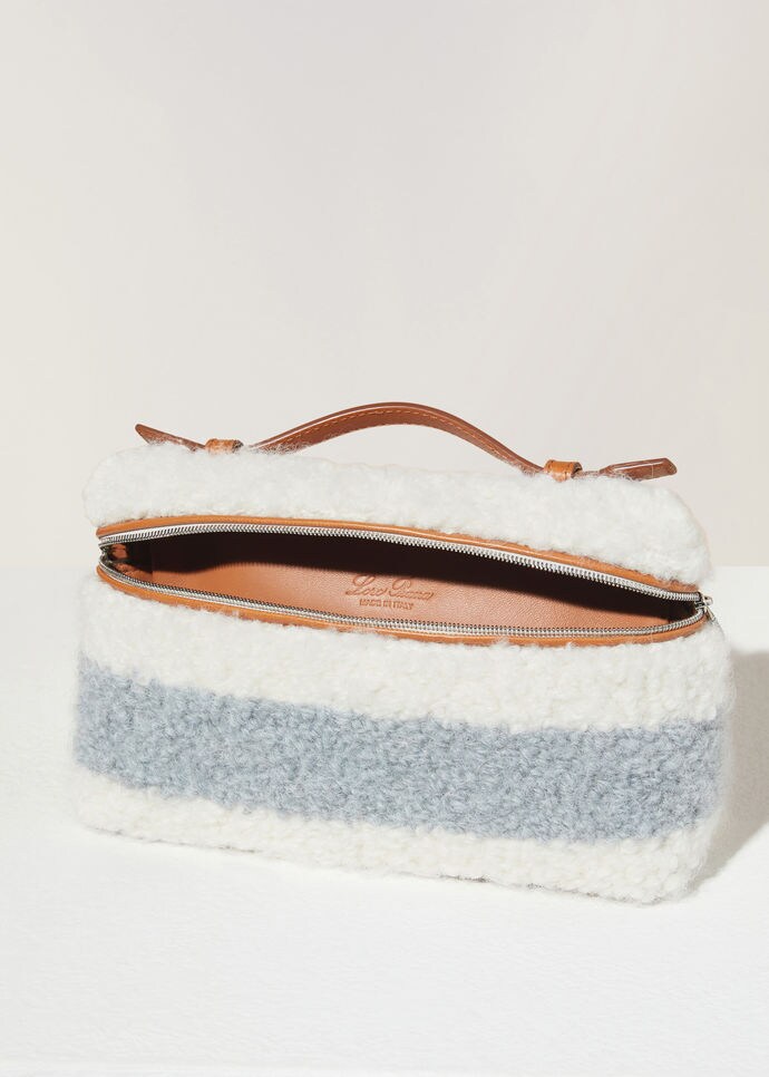 Extra Pocket Pouch L 19-Alpaca, Virgin Wool