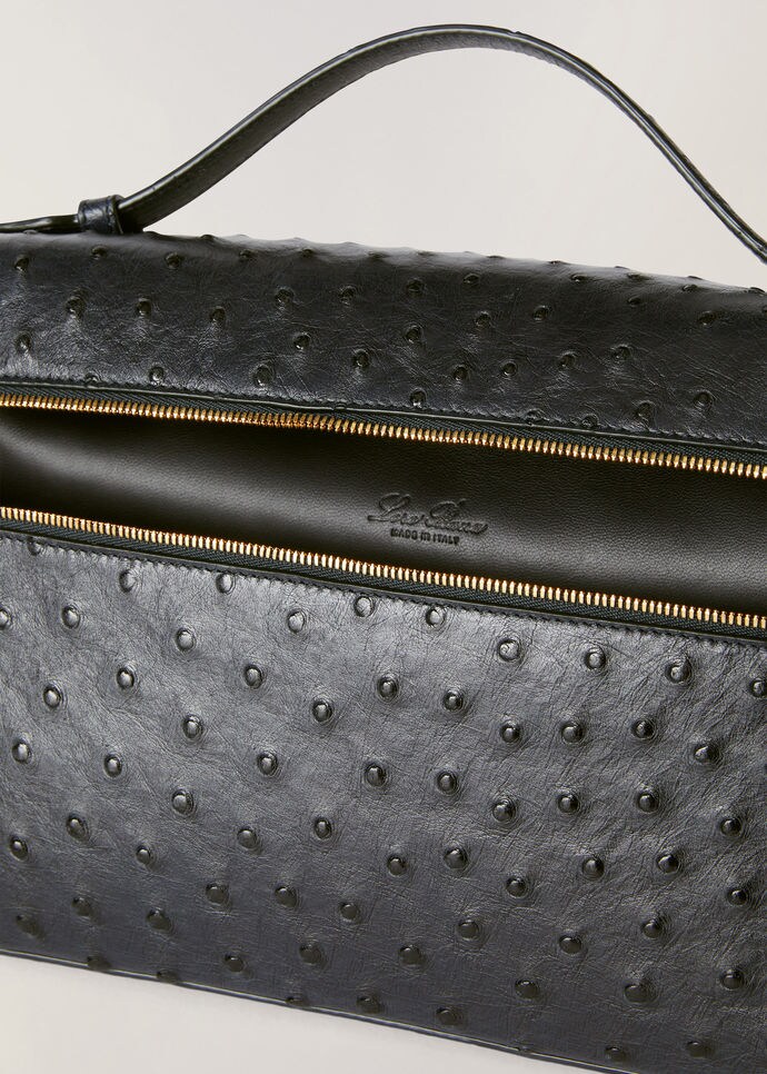 Extra Pocket Pouch L27-Ostrich Leather
