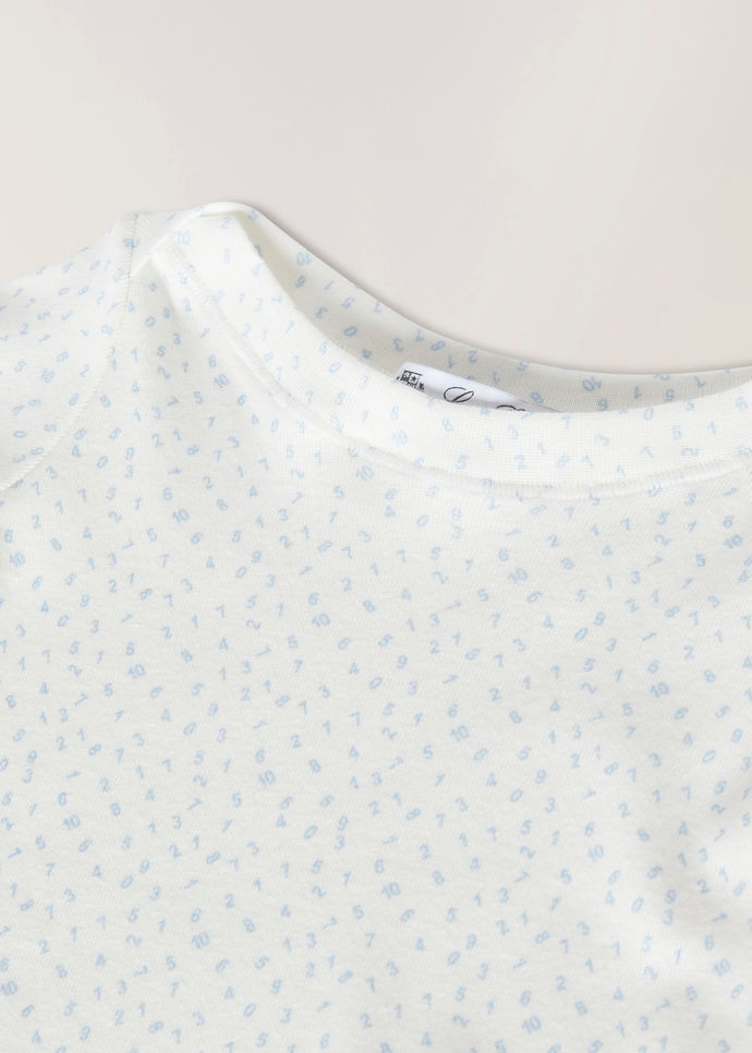 Little Numbers Crew Neck-Cotton