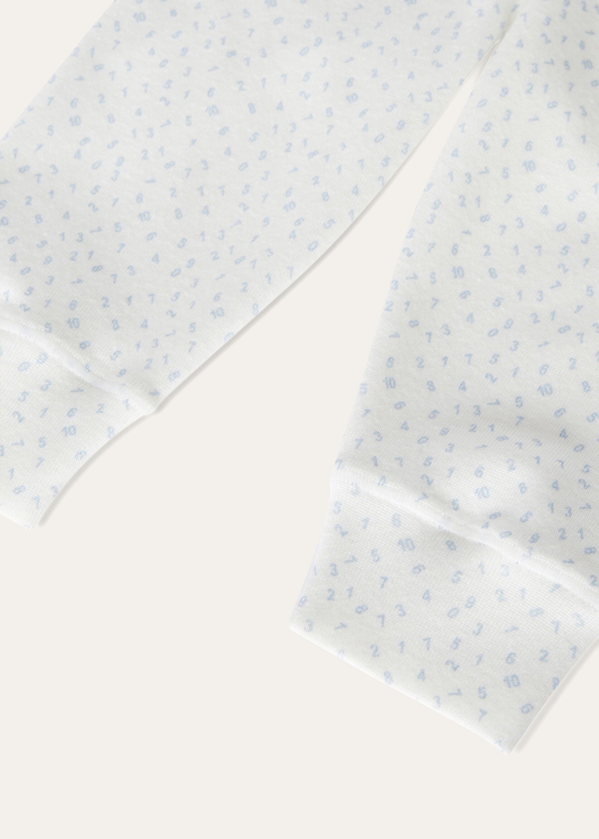 Little Numbers Trousers Cotton WHITE/CLEAR SKY Loro Piana CA