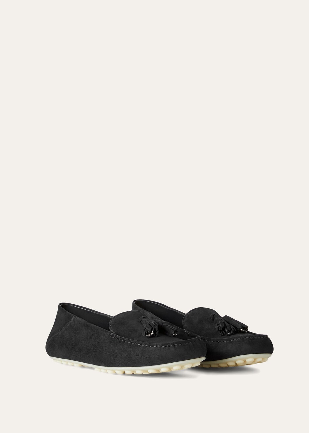 Dot Sole Walk Loafers Suede Goatskin Caviar | Loro Piana US