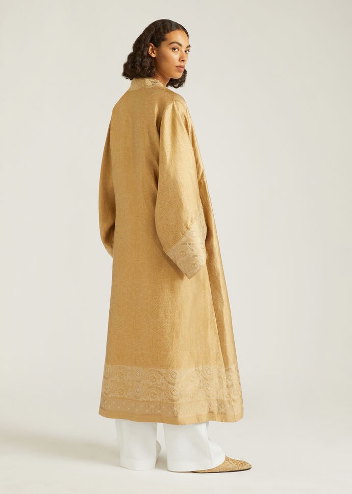 Kasey Coat-Linen, Silk