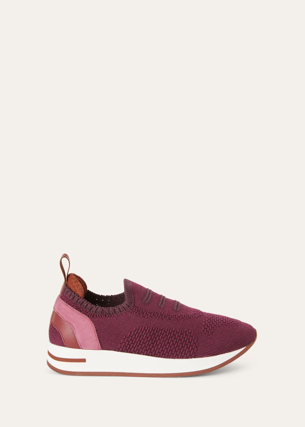 Sneakers 360 LP Slip On Kid Laine vierge Mauve sauvage Loro Piana FR