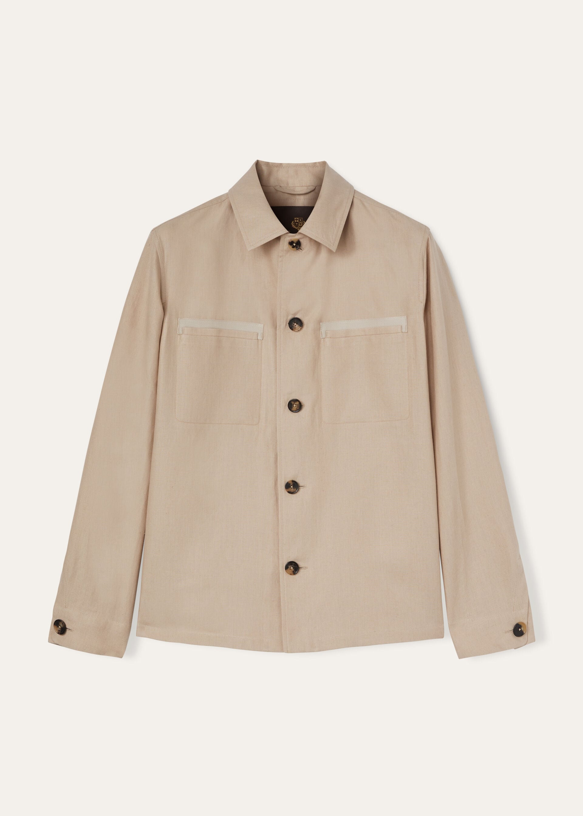 Kalama Overshirt Linen Light Camel Loro Piana FR