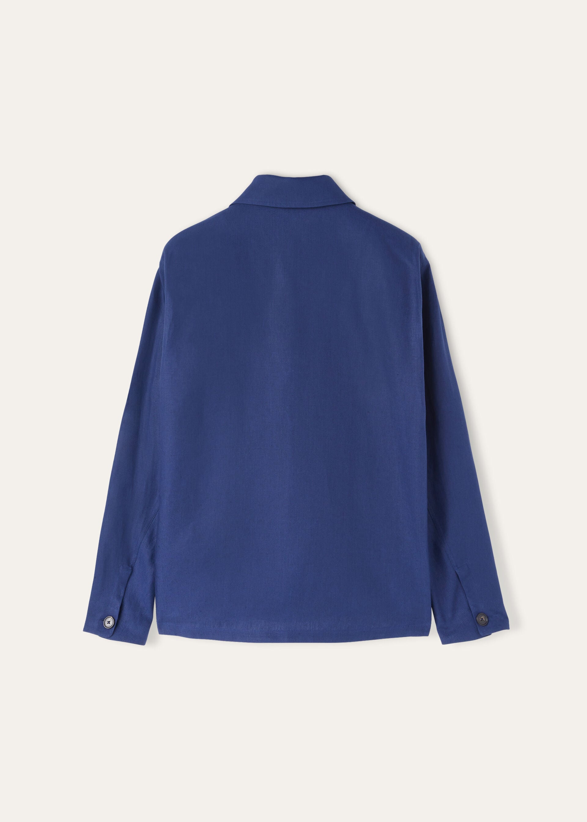 Kalama Overshirt Linen Kurume Blue Loro Piana FR