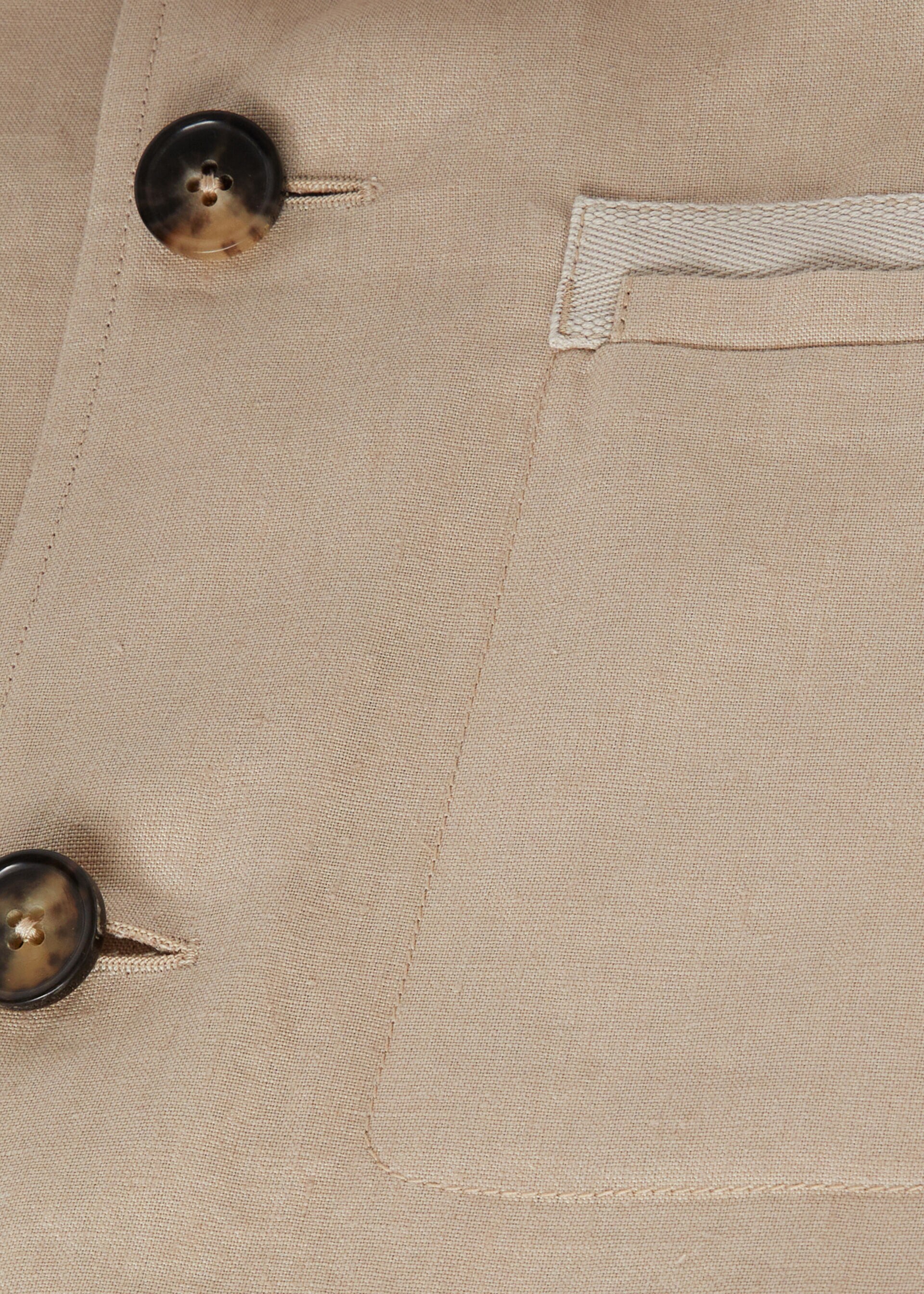 Kalama Overshirt Linen Light Camel Loro Piana CY