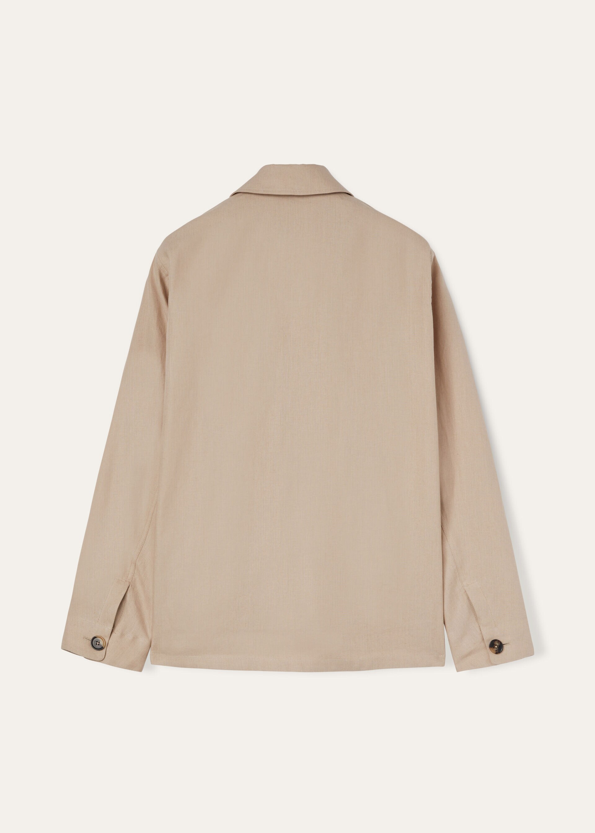 Kalama Overshirt Linen Light Camel Loro Piana CY