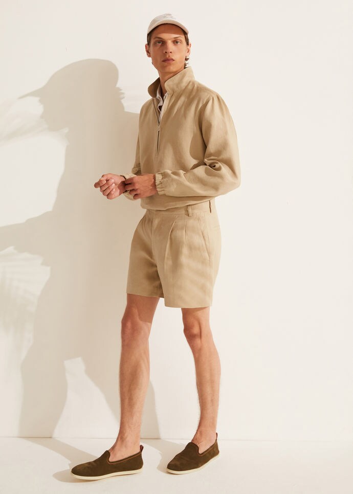 Honiara Bermuda Shorts-Linen