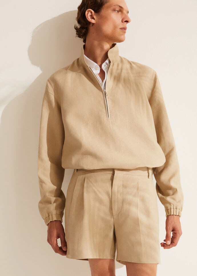 Honiara Bermuda Shorts-Linen