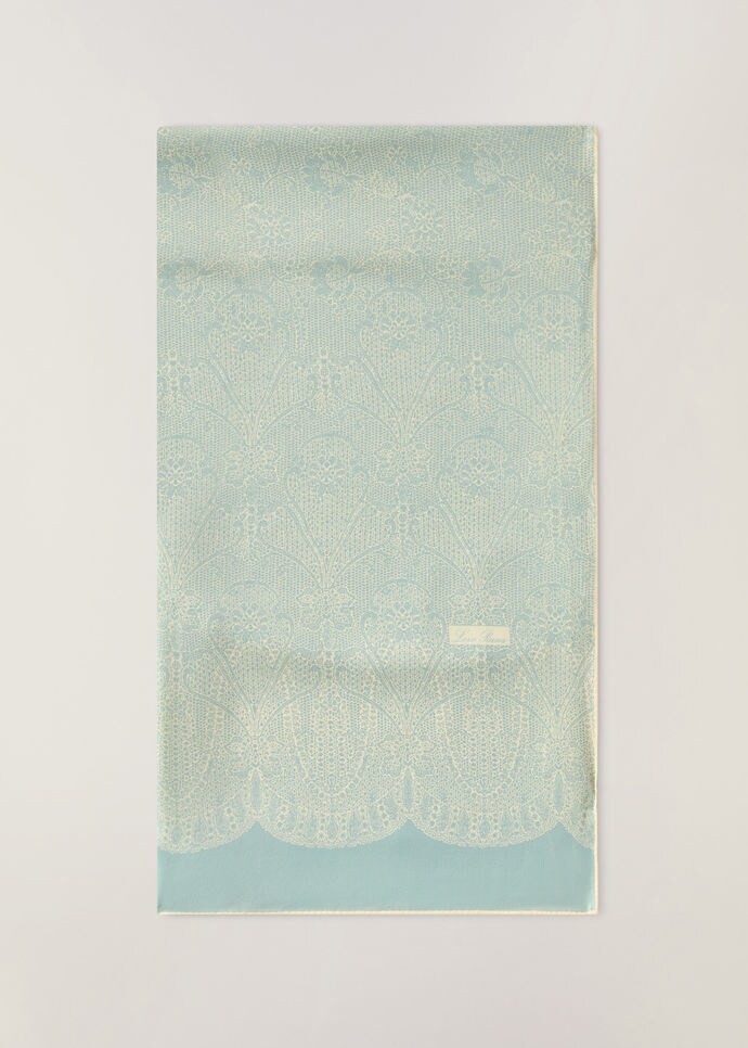 Floral Mosaic Stole-Silk
