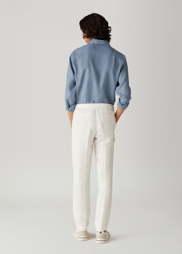Leisure City Trousers-Linen, Silk