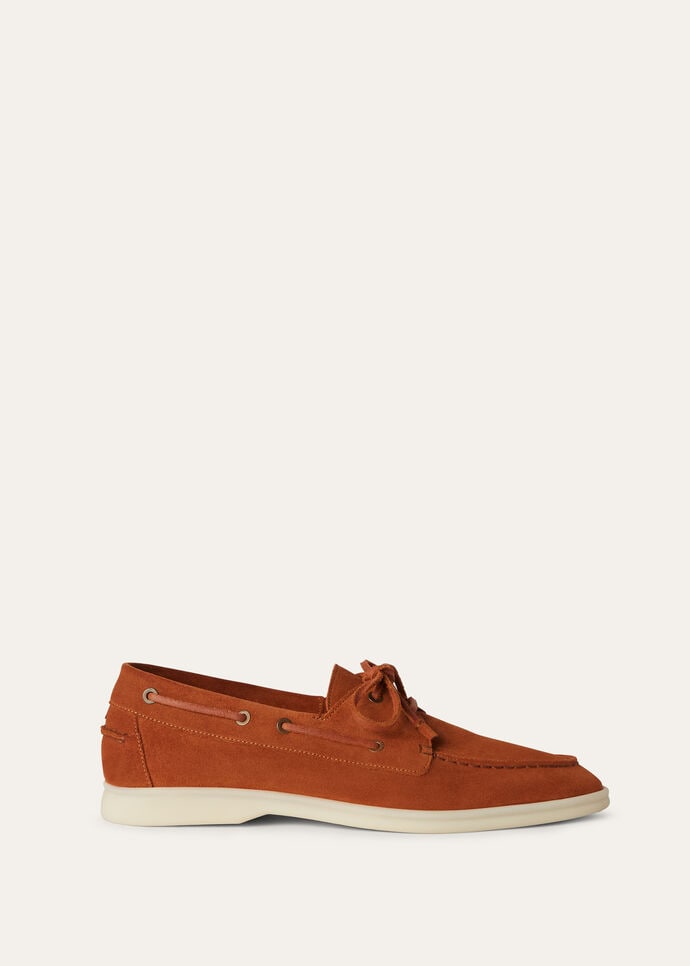 Loro Piana Men's Sea-Sail Walk Suede Boat Shoes | Neiman Marcus