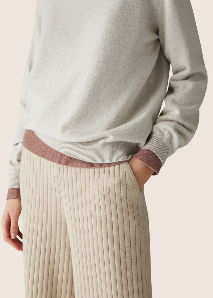 Ica Crew Neck-Silk, Cashmere