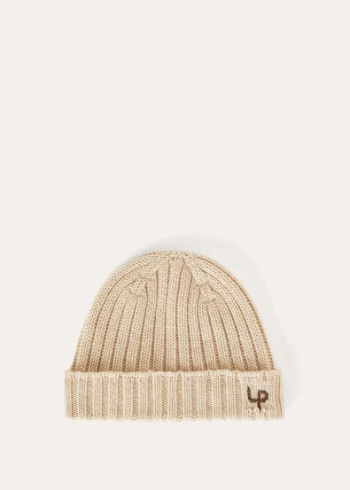 RIB STITCH LP BEANIE CASH GG 3