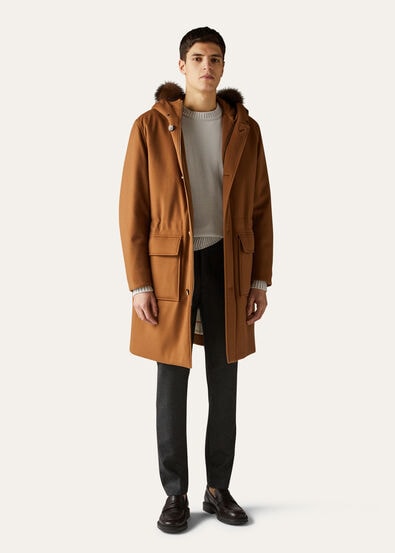 TOV PARKA VICUNA STORM PECAN COLLAR