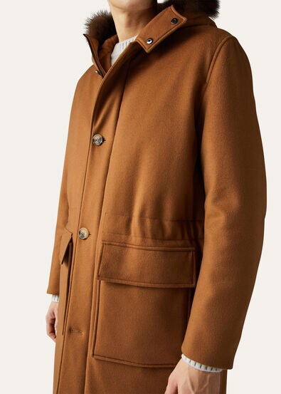 TOV PARKA VICUNA STORM PECAN COLLAR
