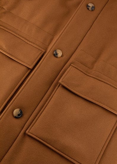 TOV PARKA VICUNA STORM PECAN COLLAR