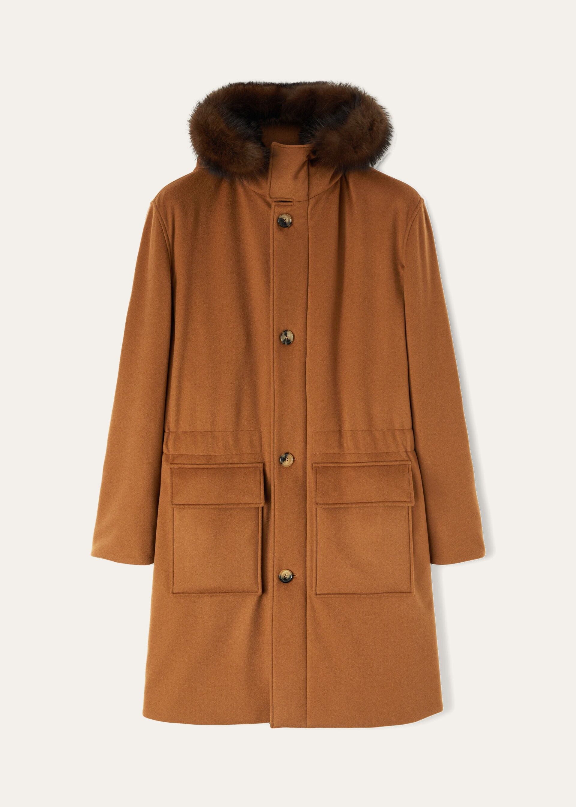 TOV PARKA VICUNA STORM PECAN COLLAR