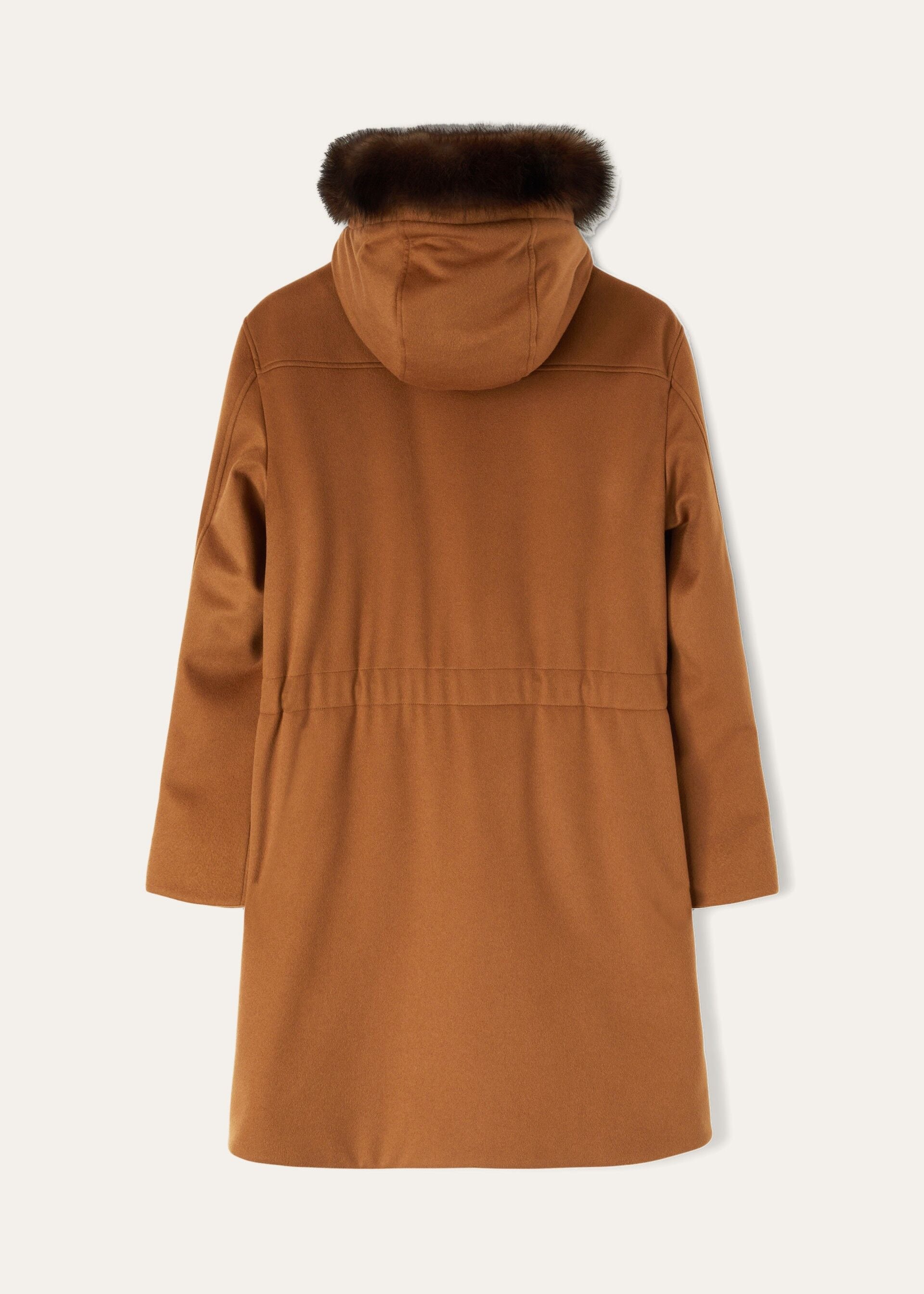 TOV PARKA VICUNA STORM PECAN COLLAR