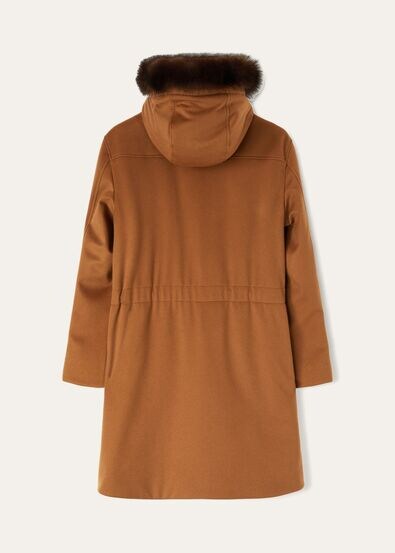 TOV PARKA VICUNA STORM PECAN COLLAR