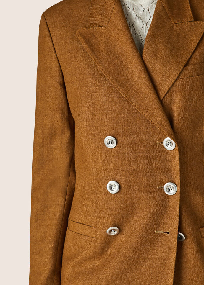 Jamilla Jacket-Linen, Virgin Wool