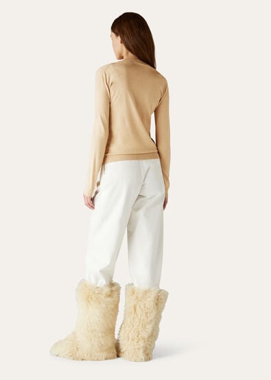 VICUNA ICONIC V NECK SWEATER GG 33