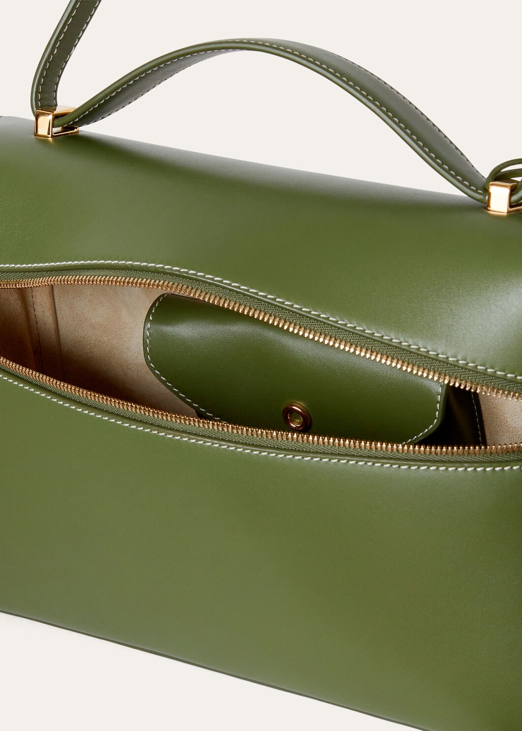 Extra Bag L27 Smooth Calfskin Dark Lichen Green | Loro Piana HU