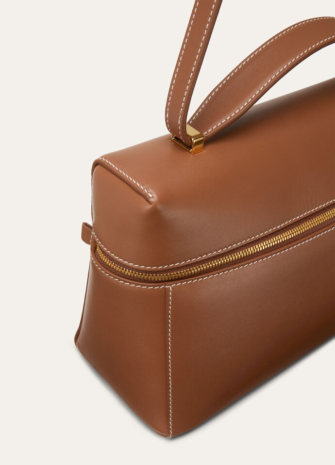Extra Bag L27 Smooth Calfskin Mole/Sun Gold | Loro Piana US