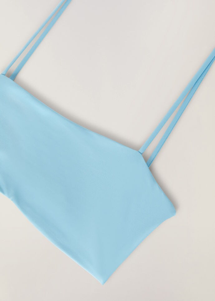 Bandeau Bikini Top-Technical Fabric