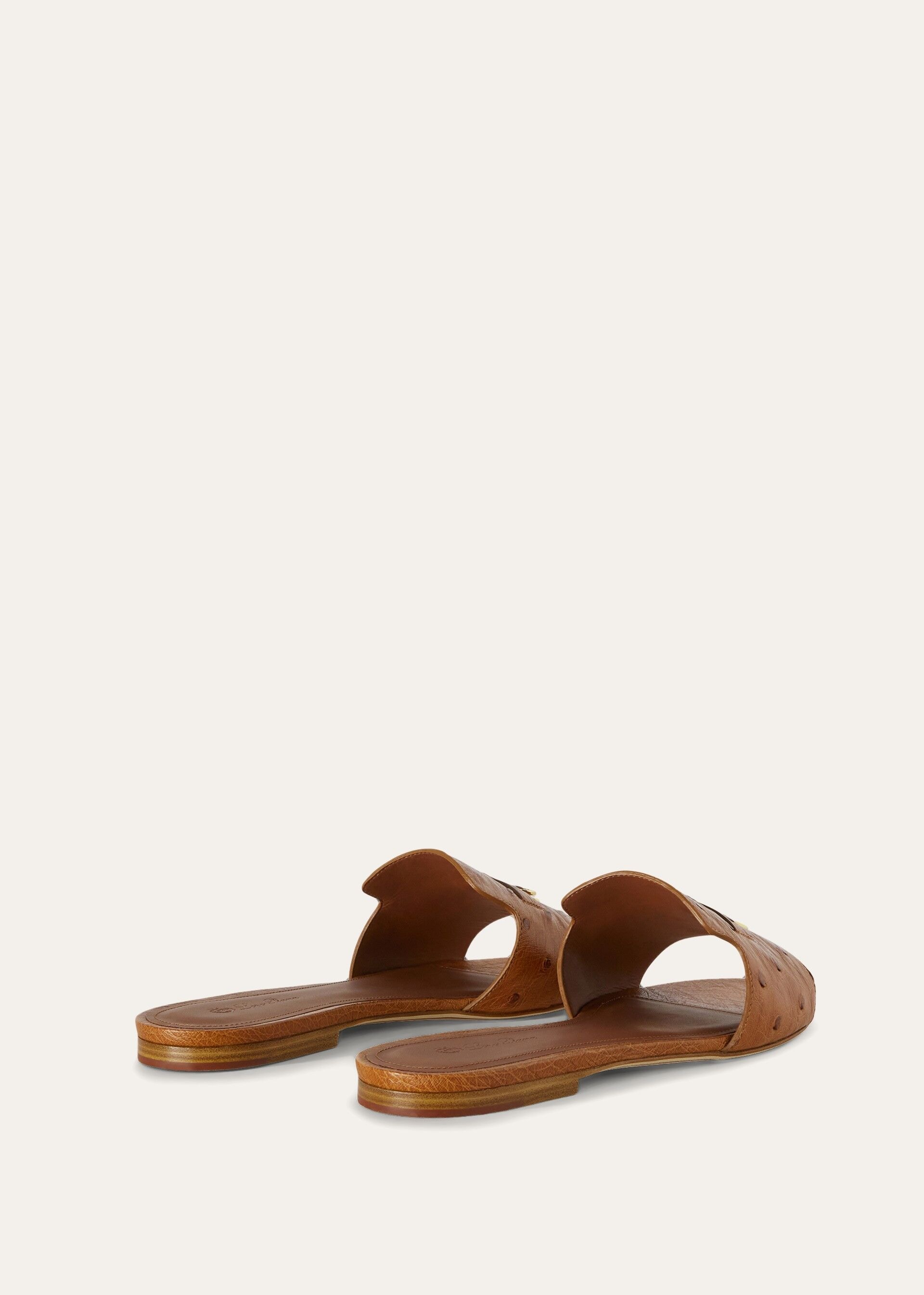 SUMMER CHARMS SLIPPER SHINY OSTRICH