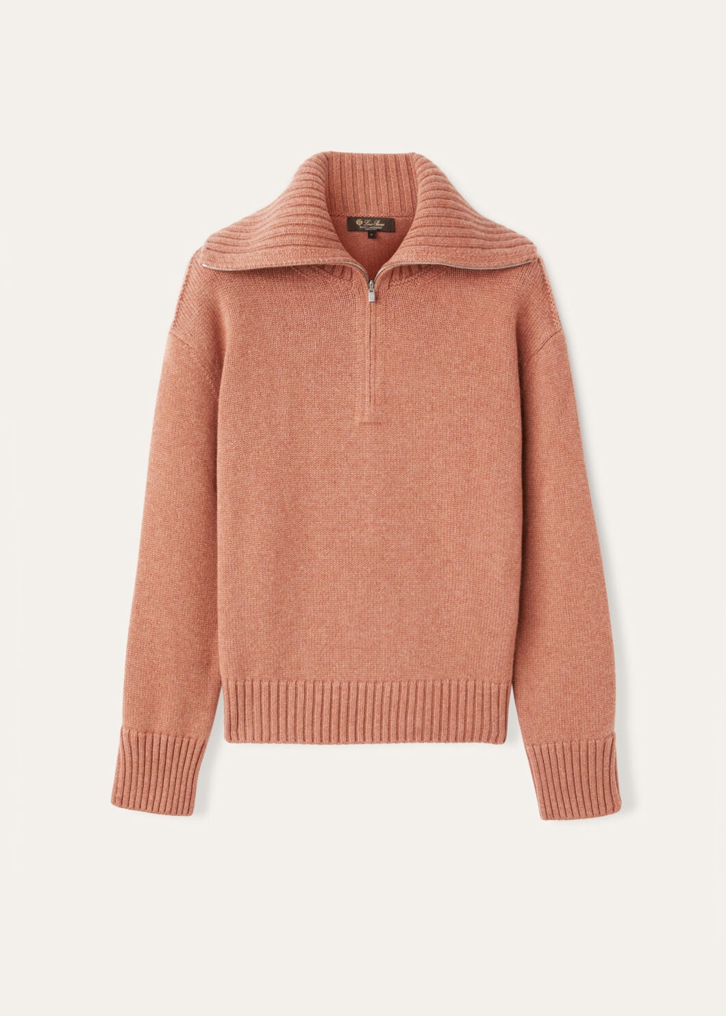 Parksville Pullover Baby Cashmere Sunset Hues Melange | Loro Parksville Pullover Baby Cashmere Sunset Hues Melange | Loro