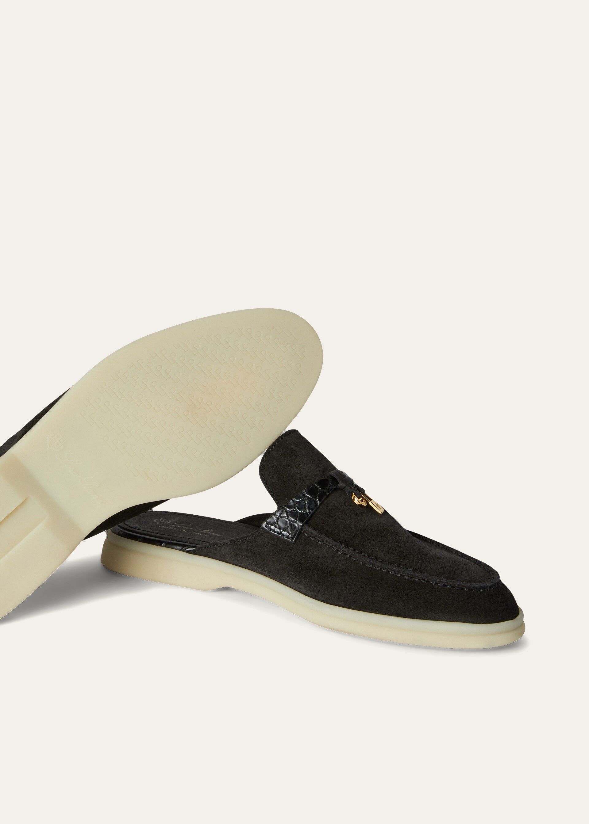 BABOUCHE CHARMS WALK SUEDE ALLIGATOR BOMBE