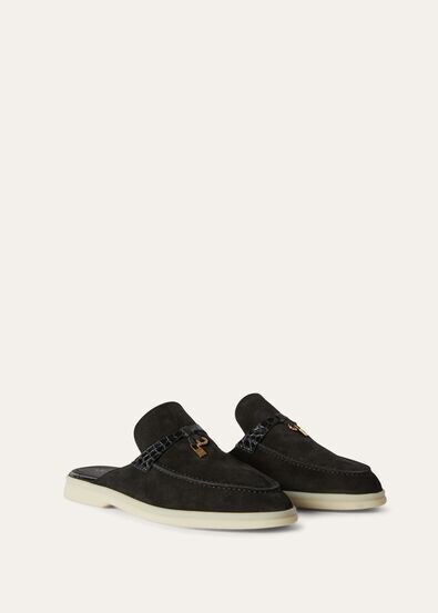 BABOUCHE CHARMS WALK SUEDE ALLIGATOR BOMBE