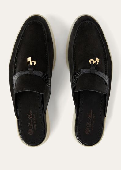 BABOUCHE CHARMS WALK SUEDE ALLIGATOR BOMBE