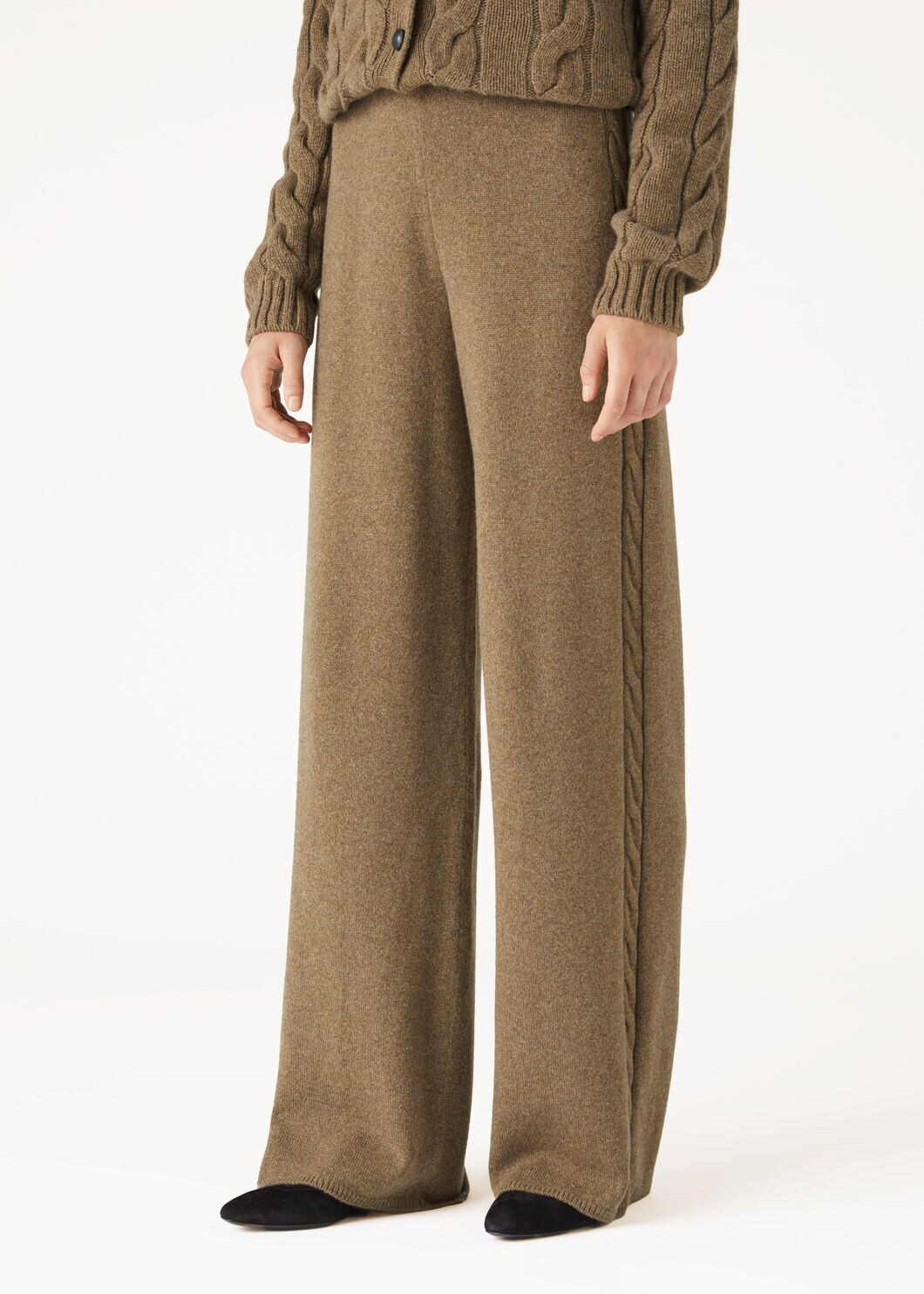 Napier Pants Baby Cashmere Coarsehair® Tundra Melange | Loro Napier Pants Baby Cashmere Coarsehair® Tundra Melange | Loro