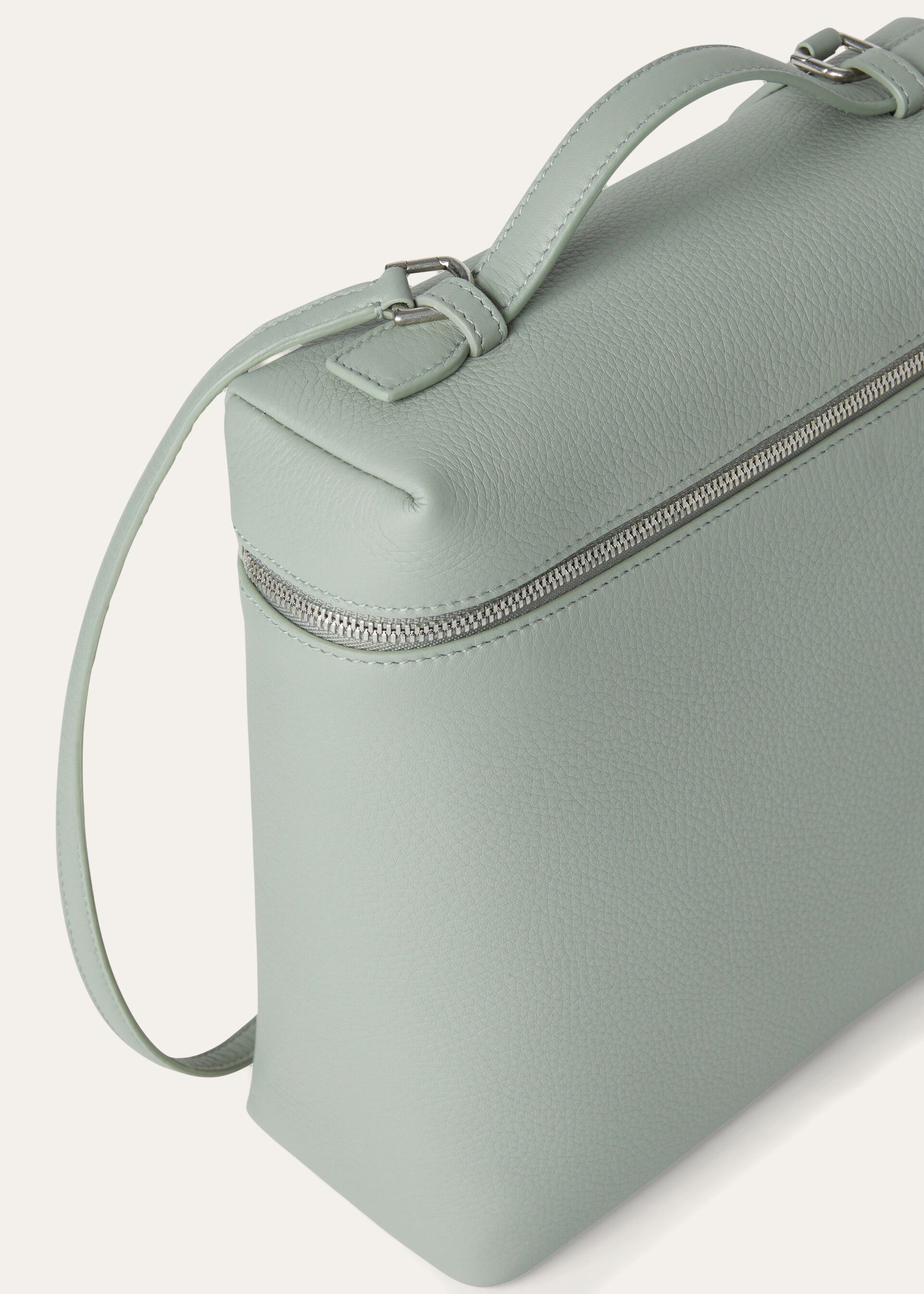 Extra Pocket backpack L23.5 Grained Calfskin Eucalyptus Loro Piana