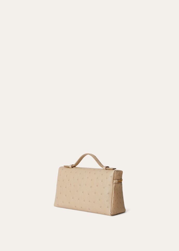 Extra Pocket L19 Ostrich Leather Orix/Sun Gold | Loro Piana US