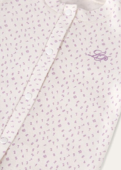 LITTLE NUMBERS BABYSUIT COTTON