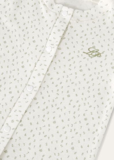 LITTLE NUMBERS BABYSUIT COTTON