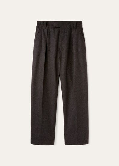 Whitney Pants in Cotton, Silk, Cashmere Navy Blue | Loro Piana