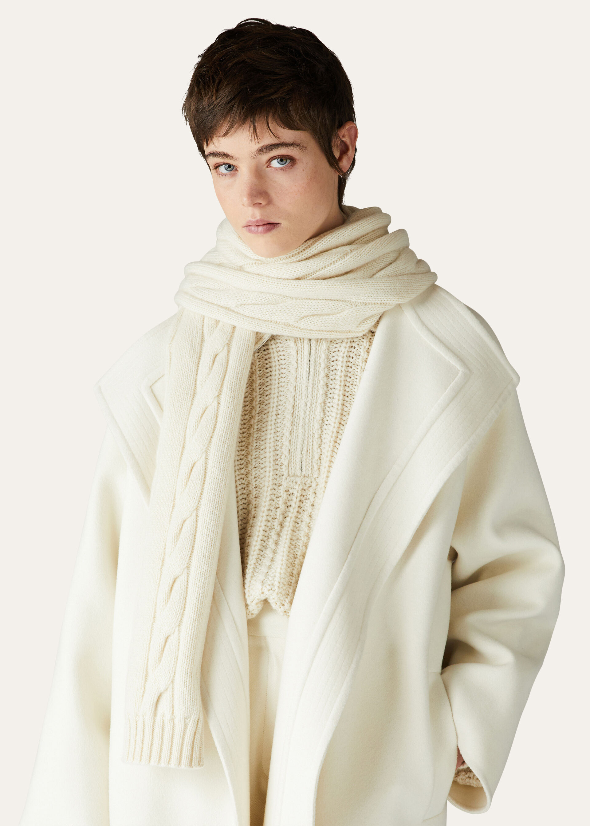 NAPIER SCARF BABY CASH COARSEHAIR GG 5